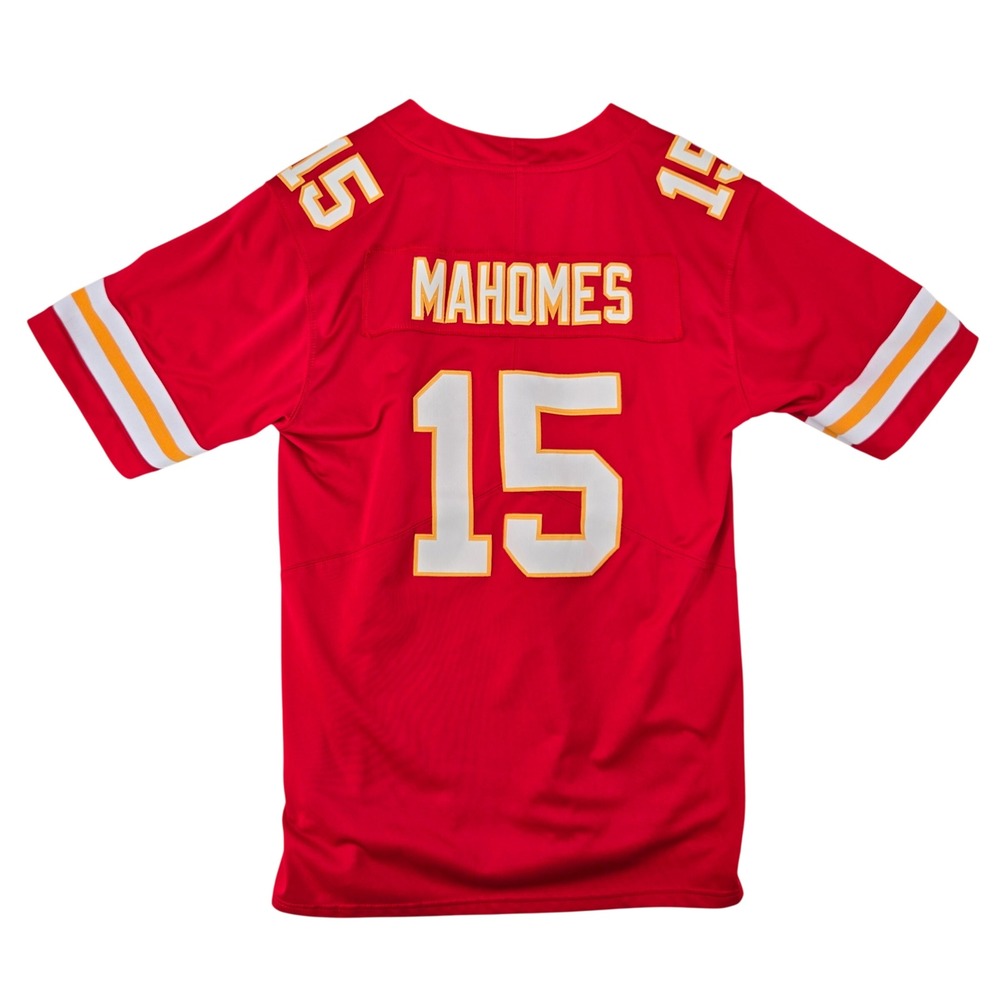 Unbranded Medium Patrick Mahomes 15 Jersey Mens Red Kansas City Chiefs Applique